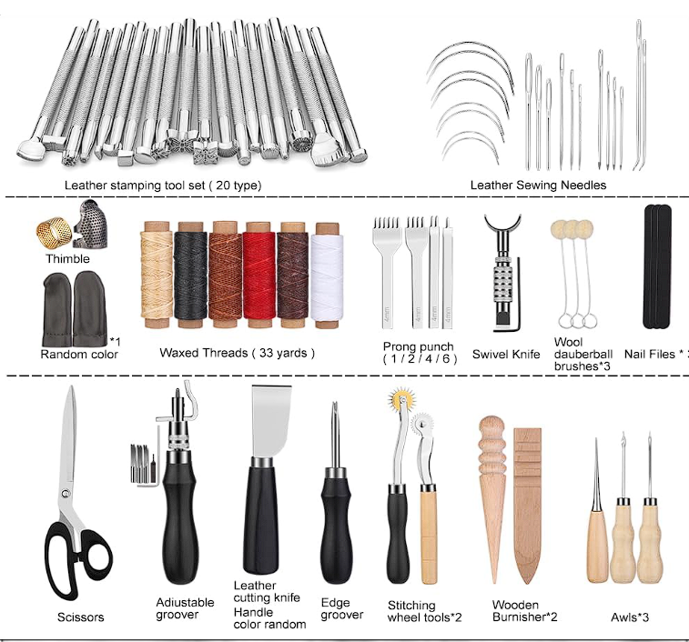 Kit herramientas para cuero TLKKUE - Imagen 3