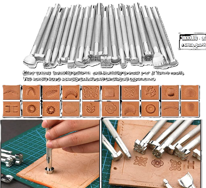 Kit herramientas para cuero TLKKUE - Imagen 4