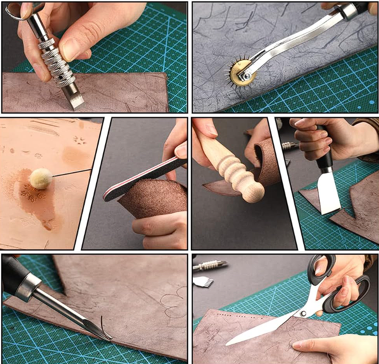 Kit herramientas para cuero TLKKUE - Imagen 6